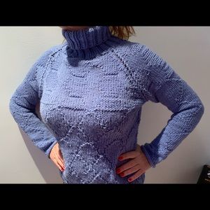 Hand made wool sweater Italian yarn new